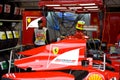 Ferrari Team Preparing Felipe MassaÃ¢â¬â¢s car